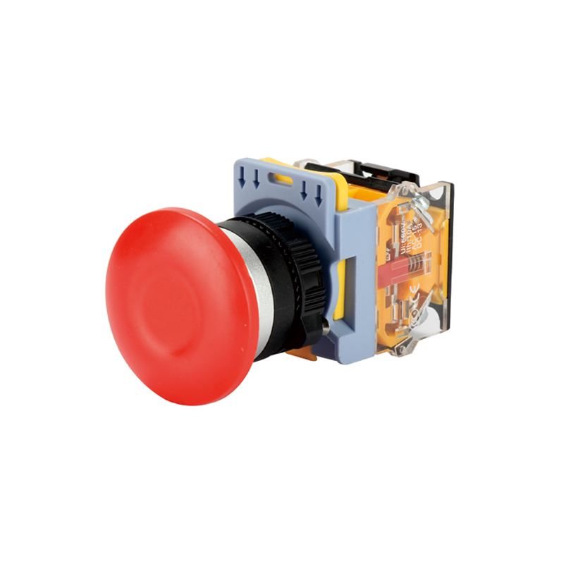 Mushroom(maintaine)push button switch