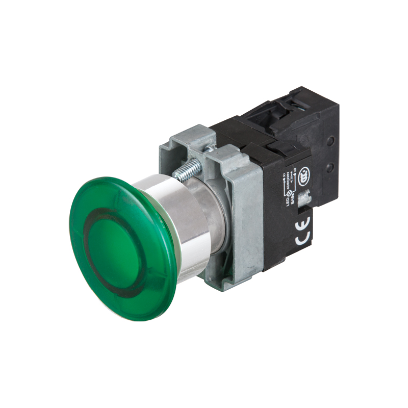 lluminated mushroom ; push button switch